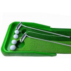 Набор для гольфа "Полный комплект" с дорожкой 3 метра, 2 клюшки .4 мяча ,GREEN 
