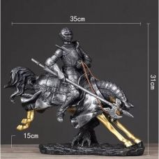 Статуэтка Средневековый рыцарь на коне