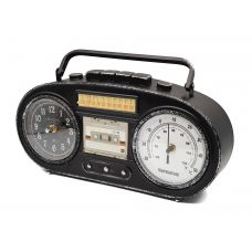 Часы - термометр "Кассетный Магнитофон" металл, 34x9x20 см