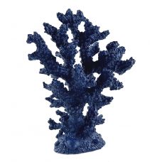  Декоративный Коралл 18х15х6 см, Синий. Морской декор