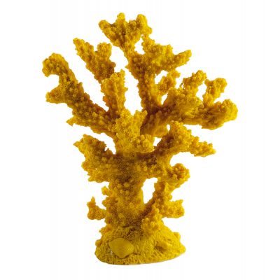 Купить Декоративный Коралл 18х15х6 см, Желтый Морской декор в Москве