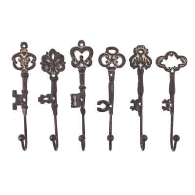 Купить Набор вешалок декоративных металлических "Старинные ключи" в Москве