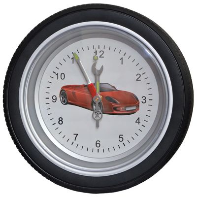 Купить Часы колесо "Феррари" большие,диаметр 35 см в Москве