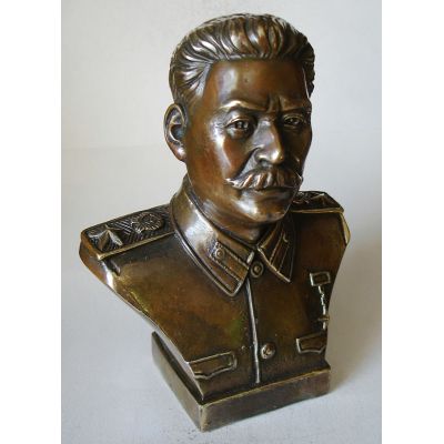 Купить Бюст  Сталина ,бронза,высота 18см в Москве